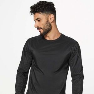 Lululemon All The Range Shirt - Men Medium - Black Long Sleeve